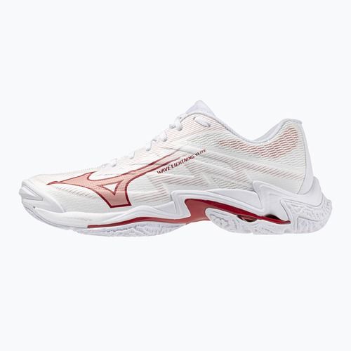 Buty do siatkówki damskie Mizuno Wave Lightning Elite white/rose elegance/lava falls