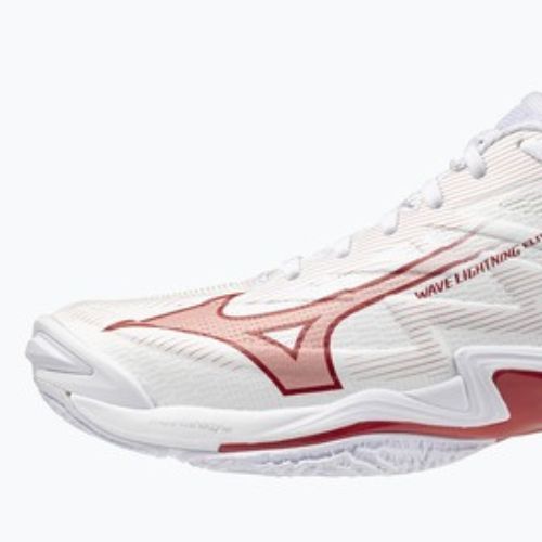 Buty do siatkówki damskie Mizuno Wave Lightning Elite white/rose elegance/lava falls