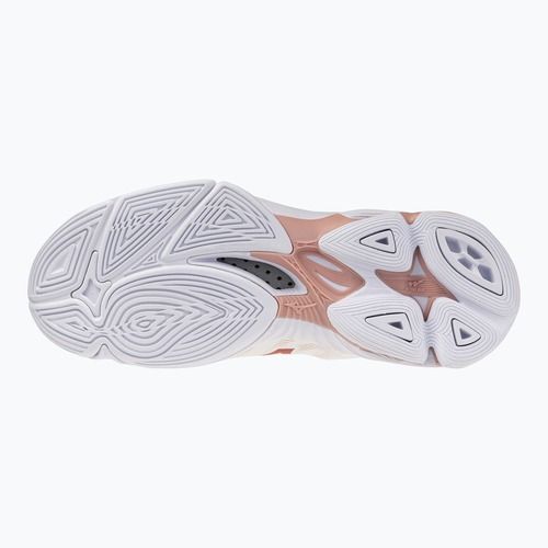 Buty do siatkówki damskie Mizuno Wave Lightning Pro white/rose elegance/lava falls