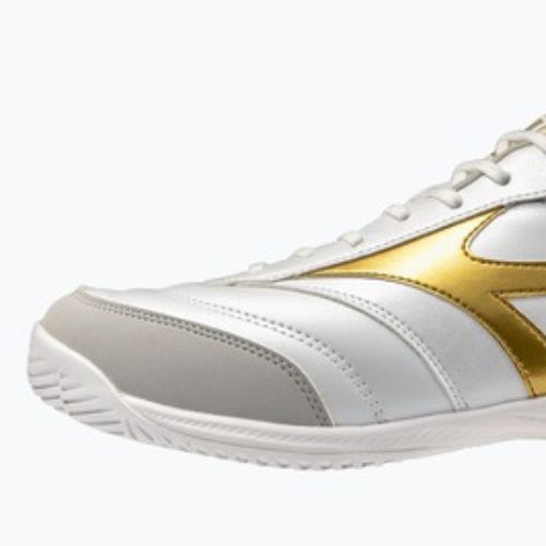 Buty piłkarskie Mizuno Morelia Sala Pro IN white/football gold/galaxy sil