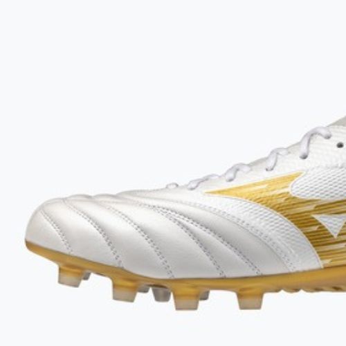 Buty piłkarskie Mizuno Morelia Neo IV Beta Elite FG white/mp gold/cool gray 3c