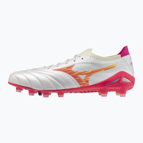 Buty piłkarskie Mizuno Morelia Neo IV Beta Japan FG white/pink tetra/fuchsia purple