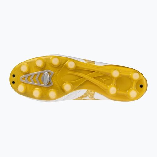 Buty piłkarskie Mizuno Morelia Neo IV Pro FG white/mp gold/cool gray 3c