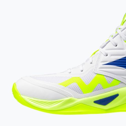 Buty do siatkówki Mizuno Wave Momentum Pro Mid white/lightning yellow/dazzling blue
