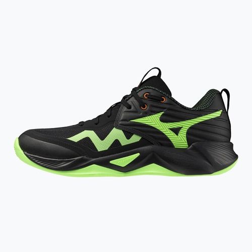 Buty do siatkówki Mizuno Wave Momentum Pro black/glowing apple/mandarin orange