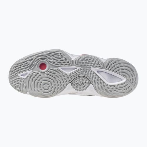 Buty do siatkówki Mizuno Wave Momentum Elite Mid white/black/fiery red