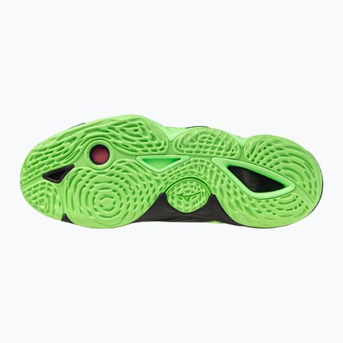 Buty do siatkówki Mizuno Wave Momentum Elite black/glowing apple/mandarin orange