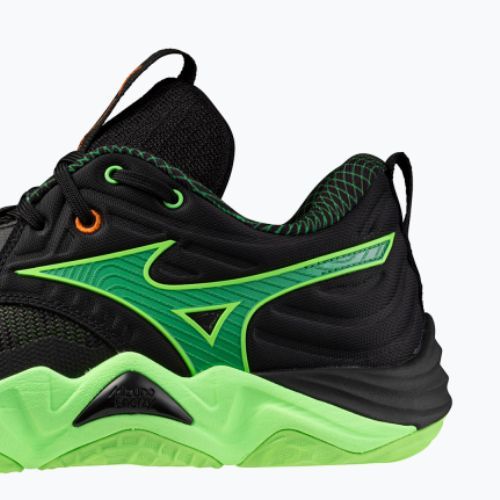 Buty do siatkówki Mizuno Wave Momentum Elite black/glowing apple/mandarin orange