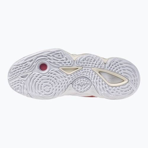 Buty do siatkówki damskie  Mizuno Wave Momentum Elite Mid white/rose elegance/lava falls