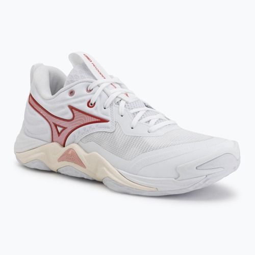 Buty do siatkówki damskie Mizuno Wave Momentum Elite white/rose elegance/lava falls