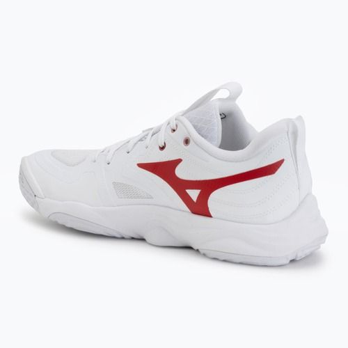 Buty do siatkówki damskie Mizuno Wave Momentum Elite white/rose elegance/lava falls