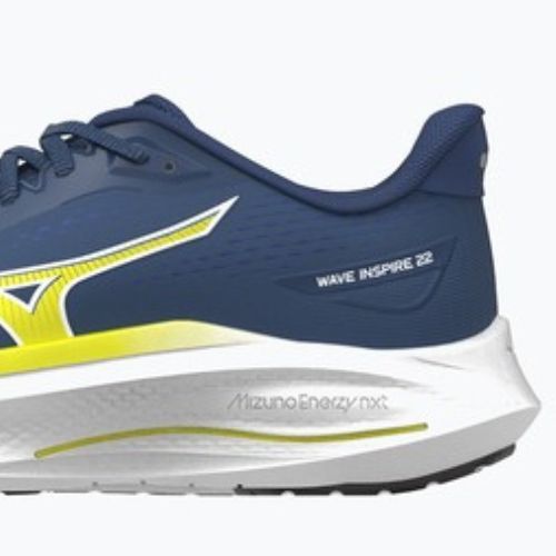 Buty do biegania męskie Mizuno Wave Inspire 22 estate blue/lightning yellow