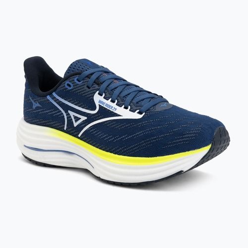 Buty do biegania męskie Mizuno Wave Rider 29 estate blue/white/lightning yellow