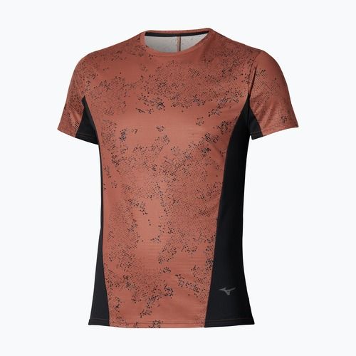 Koszulka do biegania męska  Mizuno Active DryAeroFlow Graphic copper brown