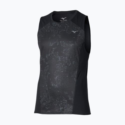 Koszulka do biegania męska Mizuno Active DryAeroFlow Graphic Tank Top black/gray