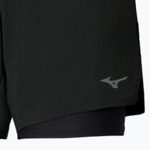 Spodenki do biegania damskie Mizuno Active 2in1 4.5 black