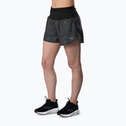 Spodenki do biegania damskie Mizuno Active Graphic Multi Pocket black