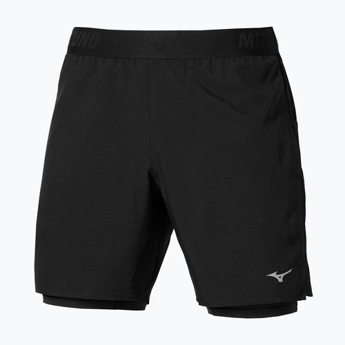 Spodenki do biegania męskie Mizuno Core 7.5 Inches 2in1 black
