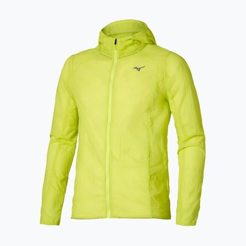 Kurtka do biegania męska Mizuno Tech Light Hooded lightning yellow
