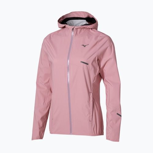 Kurtka do biegania damska Mizuno Trail Waterproof 20K Hooded rose elegance