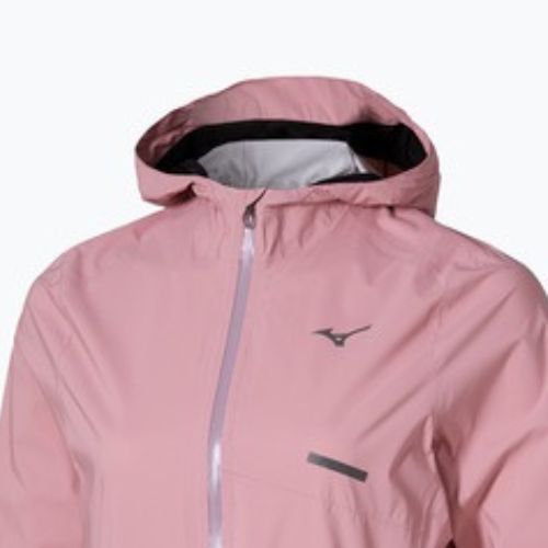Kurtka do biegania damska Mizuno Trail Waterproof 20K Hooded rose elegance