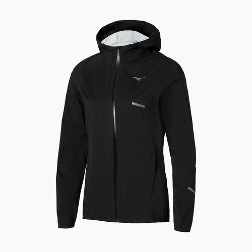 Kurtka do biegania damska Mizuno Trail Waterproof 20K Hooded black