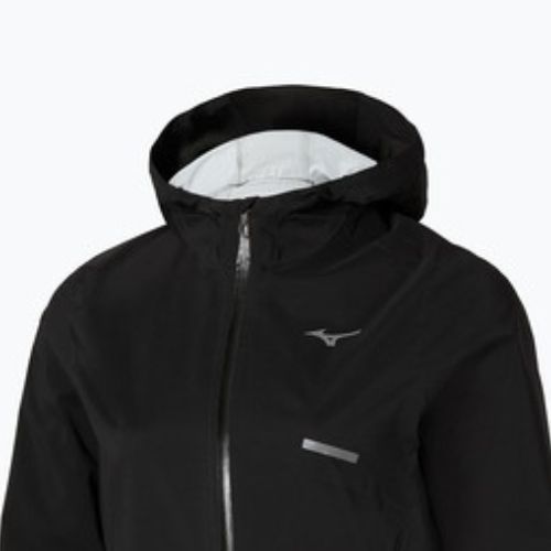 Kurtka do biegania damska Mizuno Trail Waterproof 20K Hooded black
