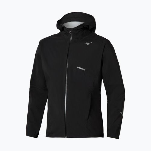 Kurtka do biegania męska Mizuno Trail Waterproof 20K Hooded black