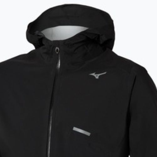 Kurtka do biegania męska Mizuno Trail Waterproof 20K Hooded black
