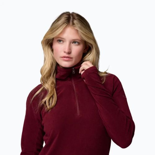 Bluza polarowa damska Columbia Glacial IV 1/2 Zip rich wine