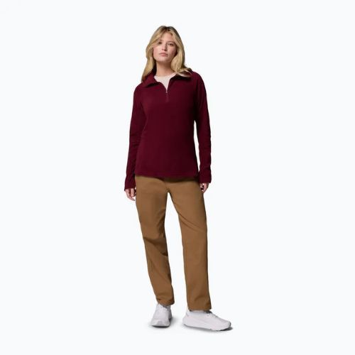 Bluza polarowa damska Columbia Glacial IV 1/2 Zip rich wine