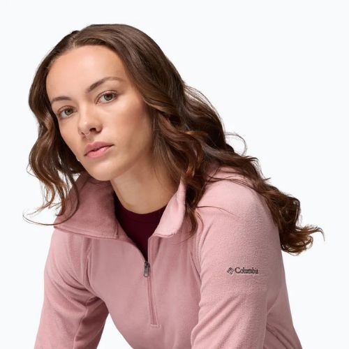 Bluza polarowa damska Columbia Glacial IV 1/2 Zip eraser pink