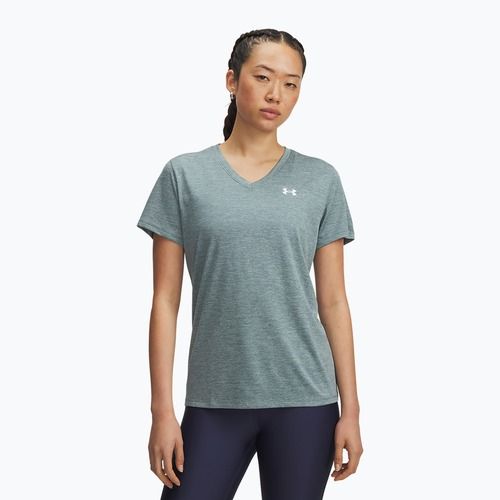 Koszulka treningowa damska Under Armour Tech V-Twist jasper blue/white