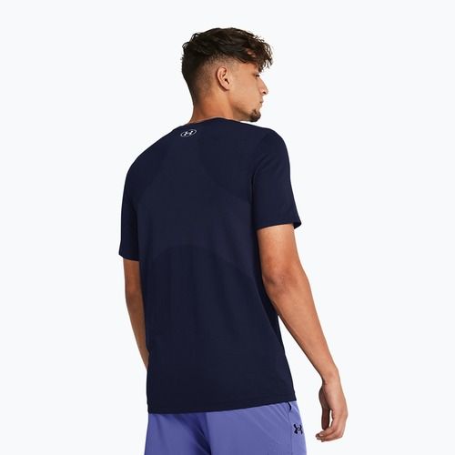 Koszulka treningowa męska Under Armour Vanish Seamless midnight navy/mod gray