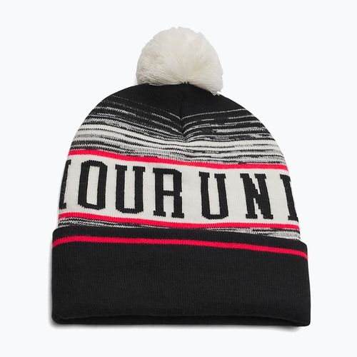 Czapka zimowa męska Under Armour Halftime Pom Beanie stone/racer red/black