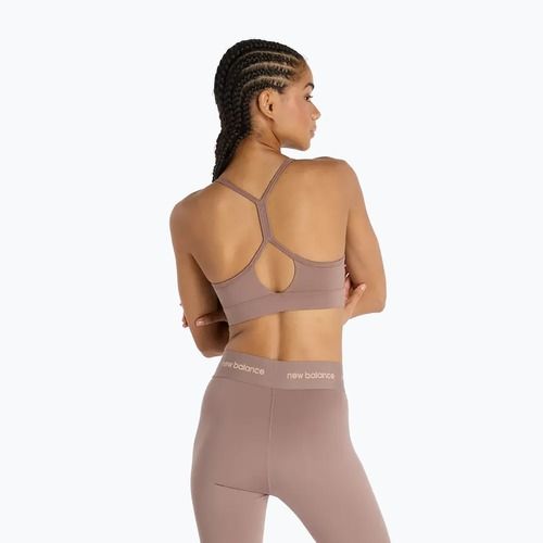 Biustonosz treningowy New Balance Essential Yoga brown