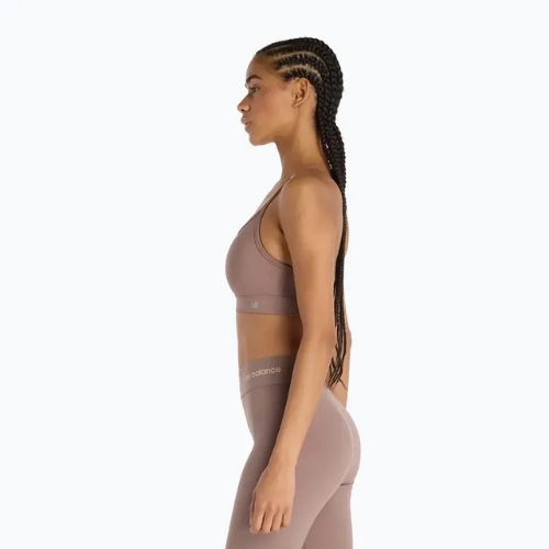 Biustonosz treningowy New Balance Essential Yoga brown