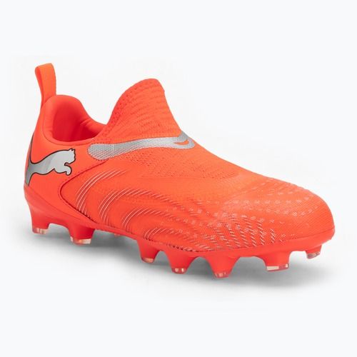 Buty piłkarskie dziecięce PUMA Future 9 Match LL FG/AG Jr glowing red/puma white/puma black/puma silver