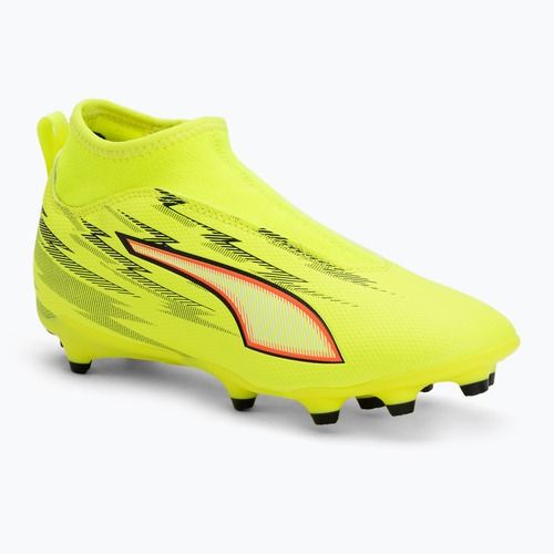 Buty piłkarskie dziecięce PUMA Ultra 6 Match+ LL FG/AG Jr yellow alert/puma black/glowing red/lime squeeze