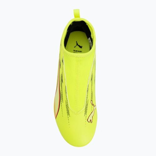 Buty piłkarskie dziecięce PUMA Ultra 6 Match+ LL FG/AG Jr yellow alert/puma black/glowing red/lime squeeze