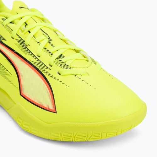 Buty piłkarskie dziecięce PUMA Ultra 6 Play IT Jr yellow alert/puma black/glowing red/lime squeeze