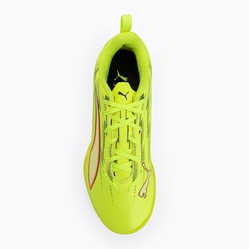 Buty piłkarskie dziecięce PUMA Ultra 6 Play TT Jr yellow alert/puma black/glowing red/lime squeeze