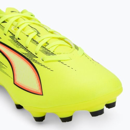 Buty piłkarskie dziecięce PUMA Ultra 6 Play FG/AG Jr yellow alert/puma black/glowing red/lime squeeze