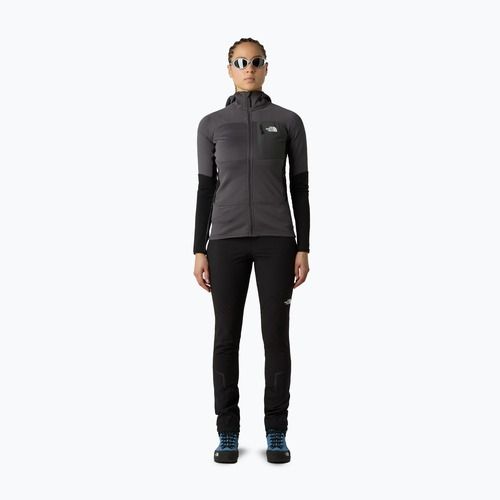 Bluza damska The North Face Polartec Powergrid Stormgap Hoodie anthracite grey/bla