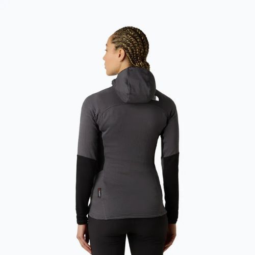 Bluza damska The North Face Polartec Powergrid Stormgap Hoodie anthracite grey/bla
