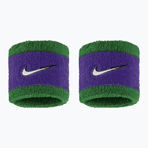 Frotki na nadgarstek Nike Swoosh Classic Wristbands 2 szt. clover/fierce purple/white