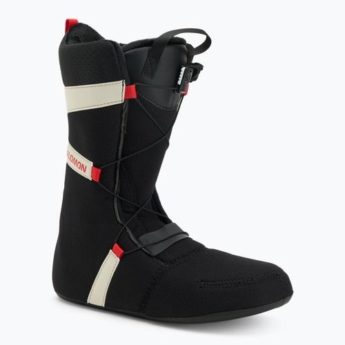 Buty snowboardowe męskie Salomon Launch Boa SJ Boa almondmilk/castlerock/black