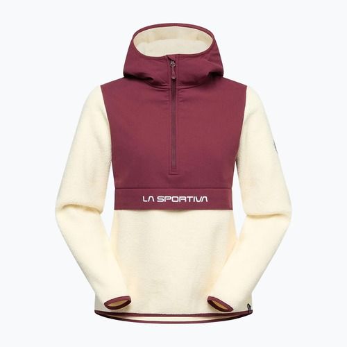 Bluza damska La Sportiva Guidance Sherpa Hoody chalk/redwood