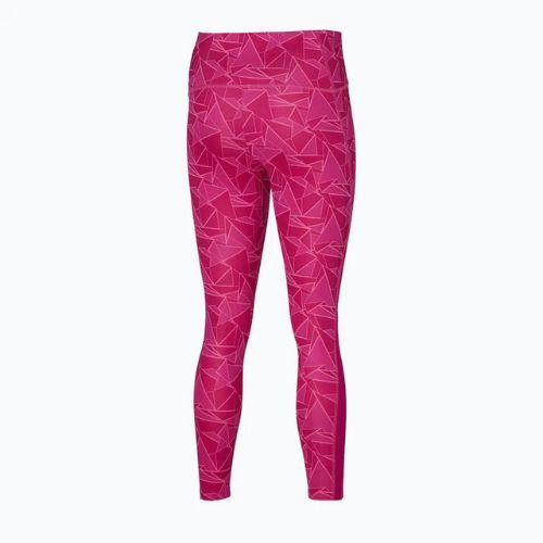 Legginsy do biegania damskie Mizuno 7/8 Printed pink peacock