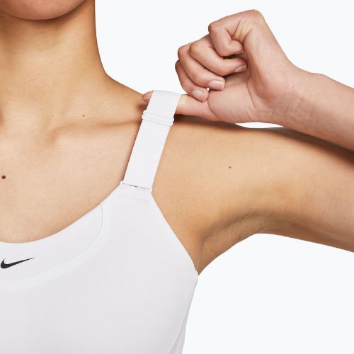 Biustonosz treningowy Nike Alpha High-Support white/white/stone mauve/black